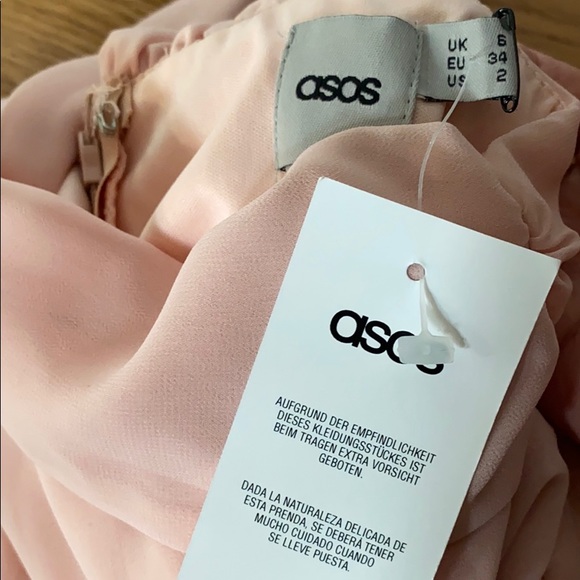 👗Brand New ASOS Grecian pink bubble hem dress - Picture 5 of 5